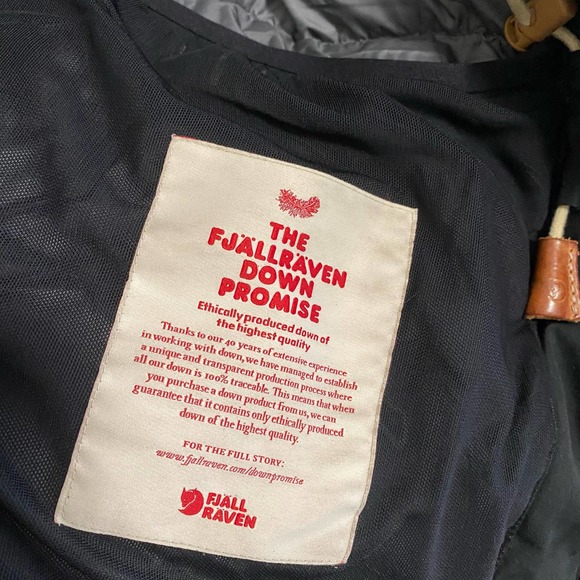 Fjallraven Women's Sarek Parka Coat Down Black Size L but fits like M - Picture 2 of 10